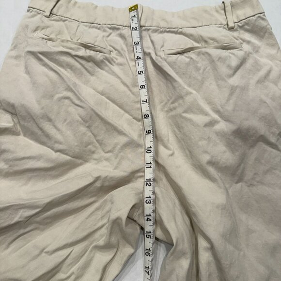 Madewell Pleated Chino Pants Women’s Size 10 Khaki wide leg NS271 minimalist - Picture 6 of 8